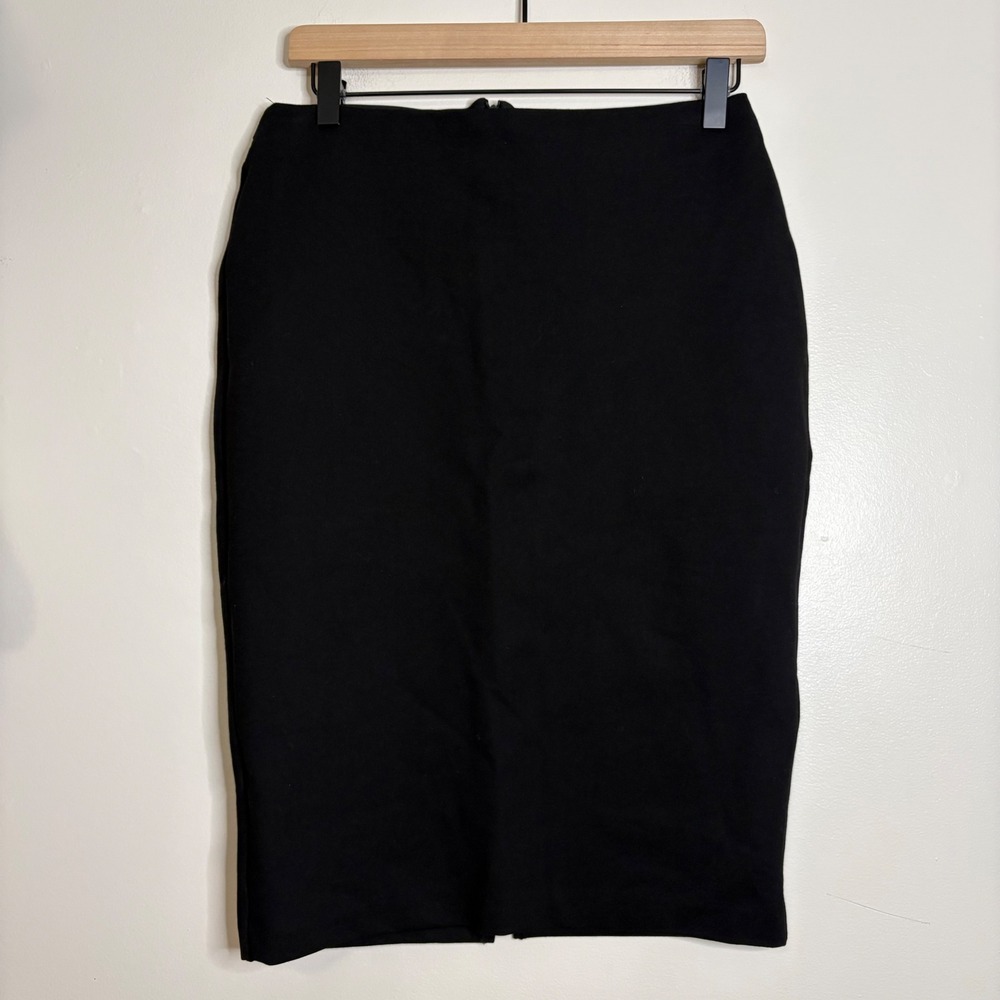 Quince Ultra Stretch Ponte Pencil Skirt Black Size S‎